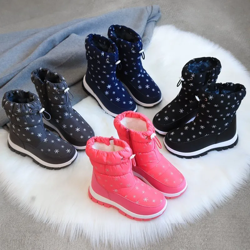 

RECOISIN 2020 Winter Children Boots Comfortable Kids Boots For Girls Keep Warm Snow Boots Girls Waterproof Fashion Girls Shoes