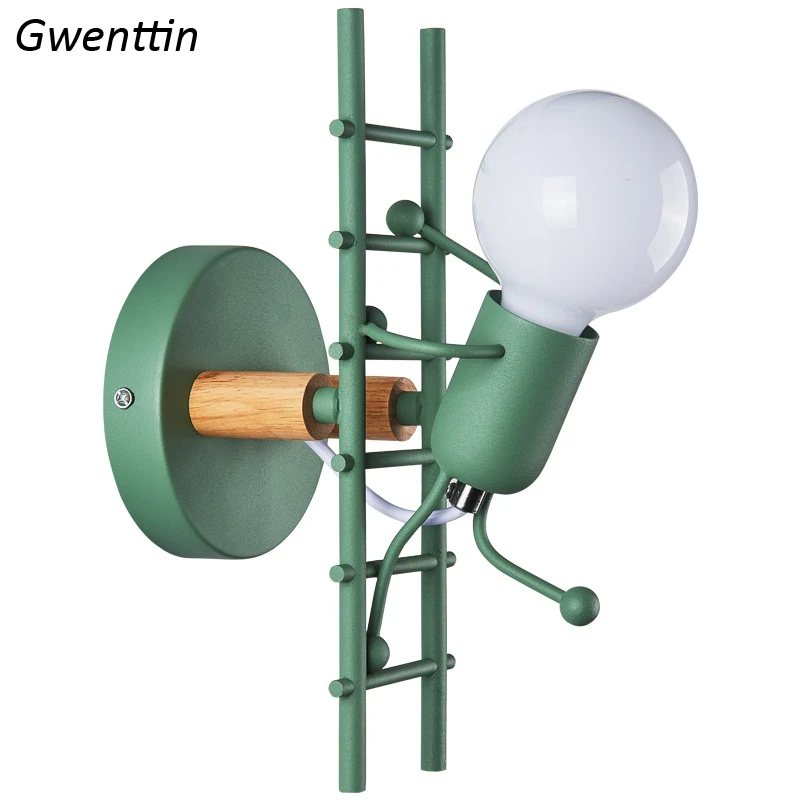 Забавная детская водолазка настенные лампы крытый светильник ing для дома дет