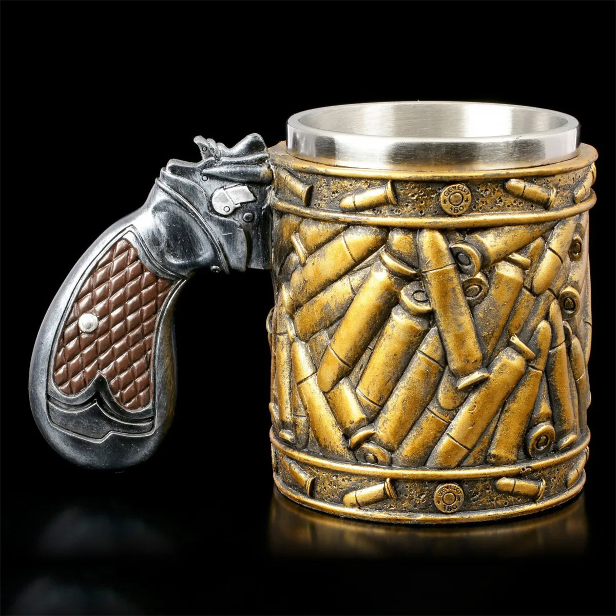 Креативная пивная кружка в виде пули ручная работа чашка-пистолет револьверная