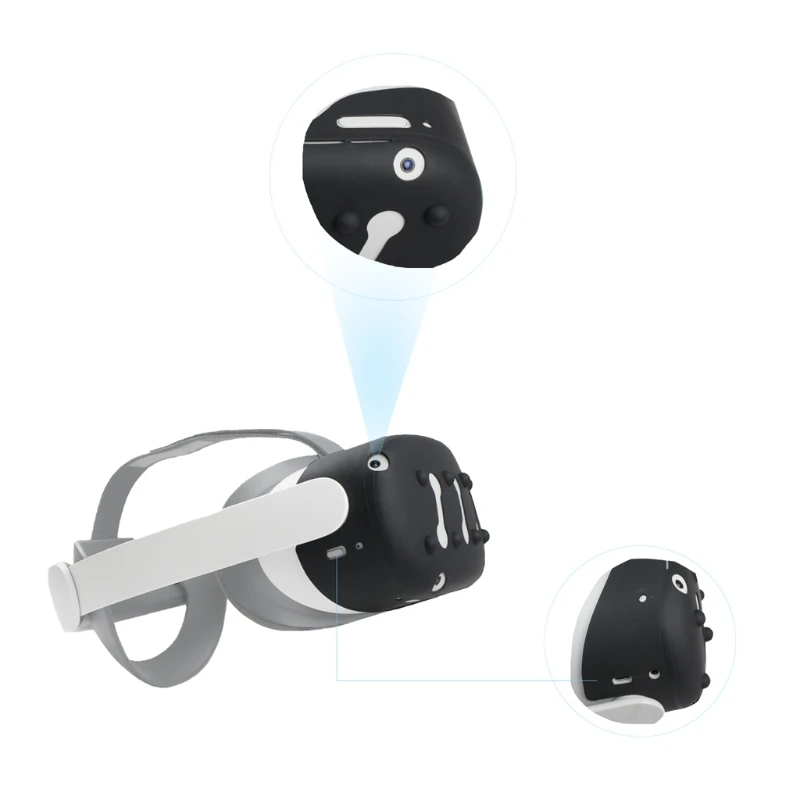 

Anti-scratch VR Protection Skin Silicone Case Cover for -Oculus Quest 2 Cap Protector Accessories HX6A