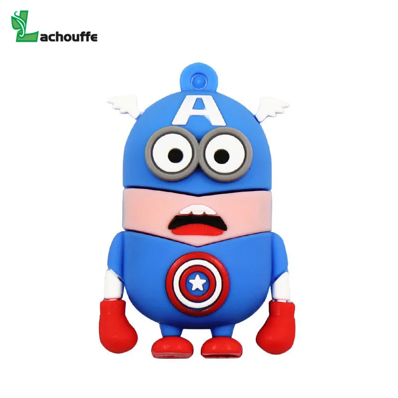 Usb флэш накопитель 4 ГБ 16 32 64 Гб 128 usb флеш карта памяти мультяшный супергерой