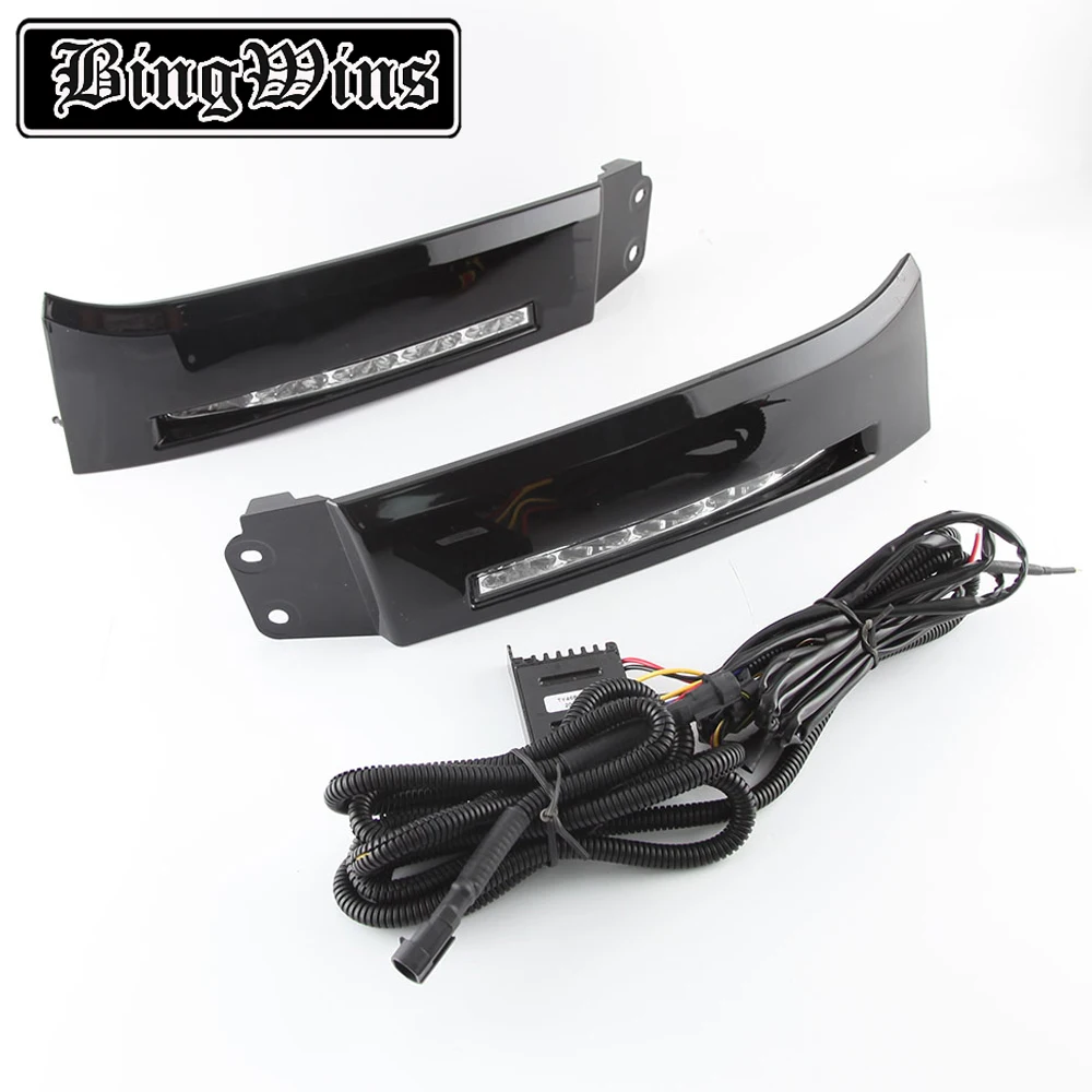 

Car style For Toyota Tundra 13-15 Led driving lights white frame day light black frame day light