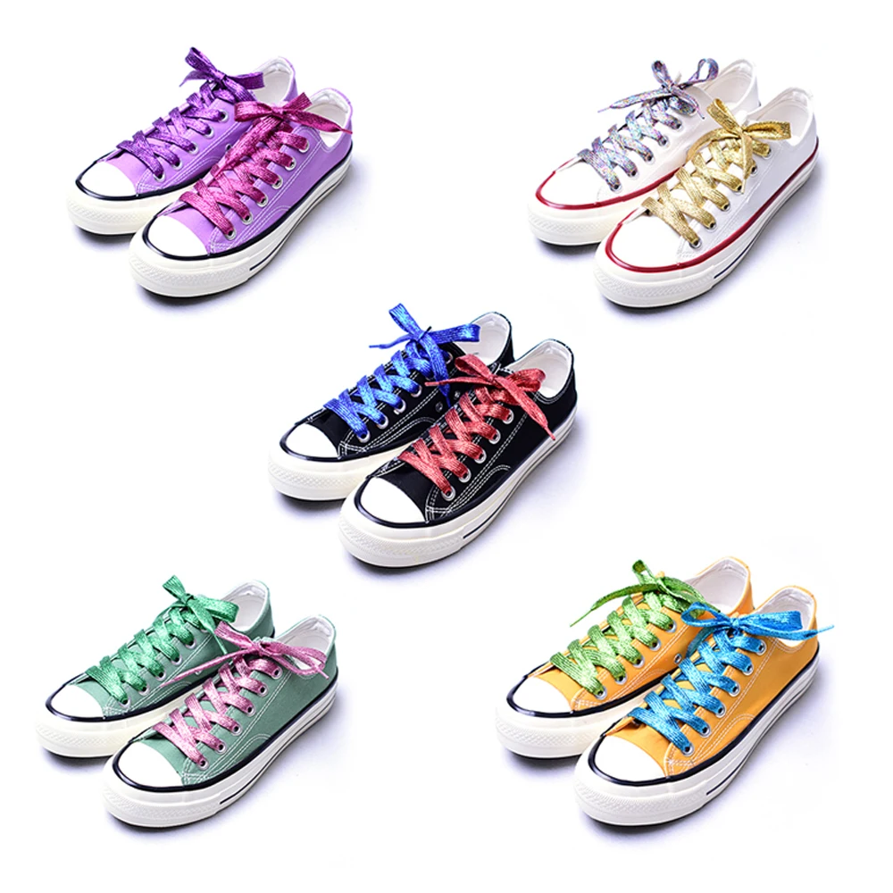 Плоские холщовые шнурки для спортивной обуви 4 шт./110 см|Набор ухода за обувью| |