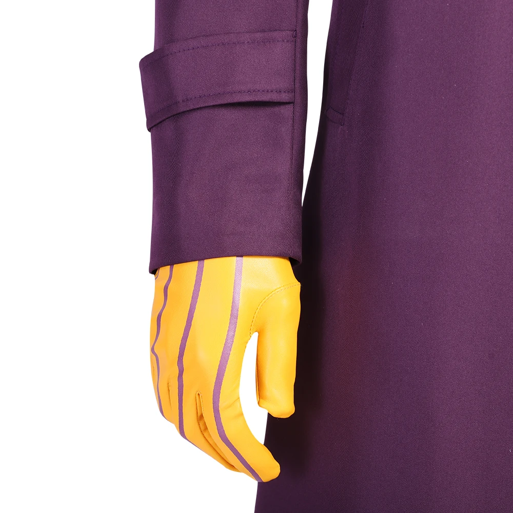 Супер злодейский Джокер Тренч зеленый костюм Mr J наряды униформа на Хэллоуин для