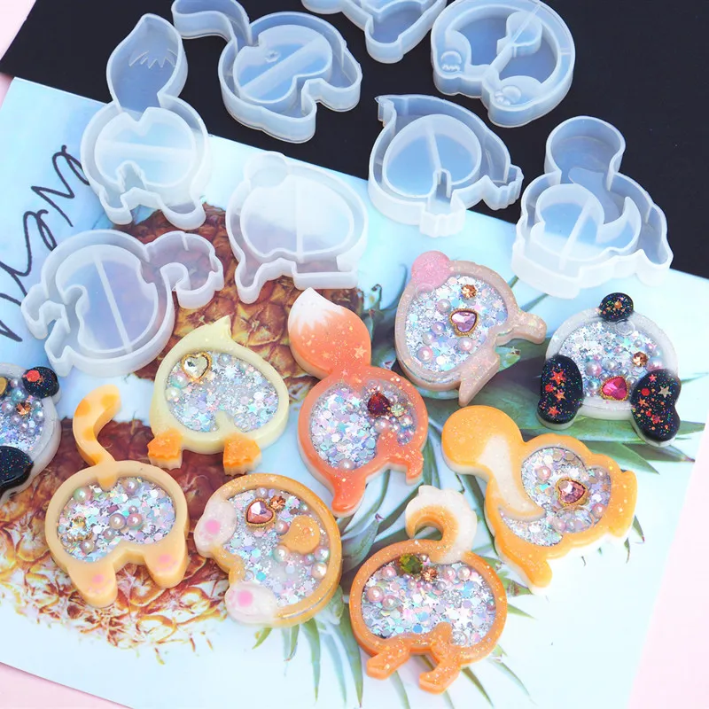 

1 шт., силиконовая форма в виде животного, лисы, кролика