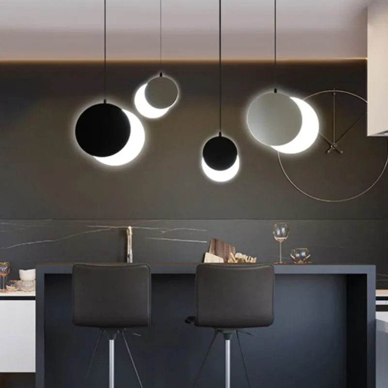 Светодиодные подвесные светильники в скандинавском стиле Креативные Круглые