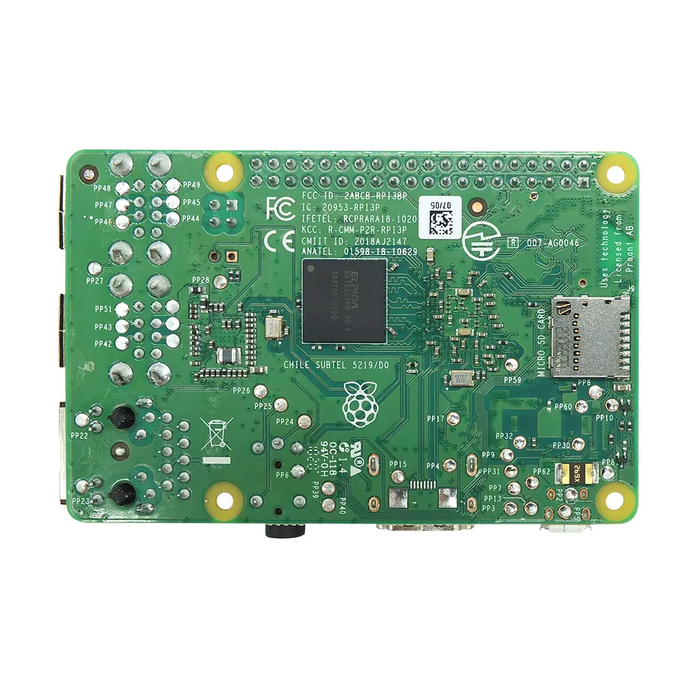 Raspberry Pi 3 Model B Plus с WiFi & Bluetooth + ABS чехол CPU Fan 3A Power переключателем вкл/выкл теплоотвод