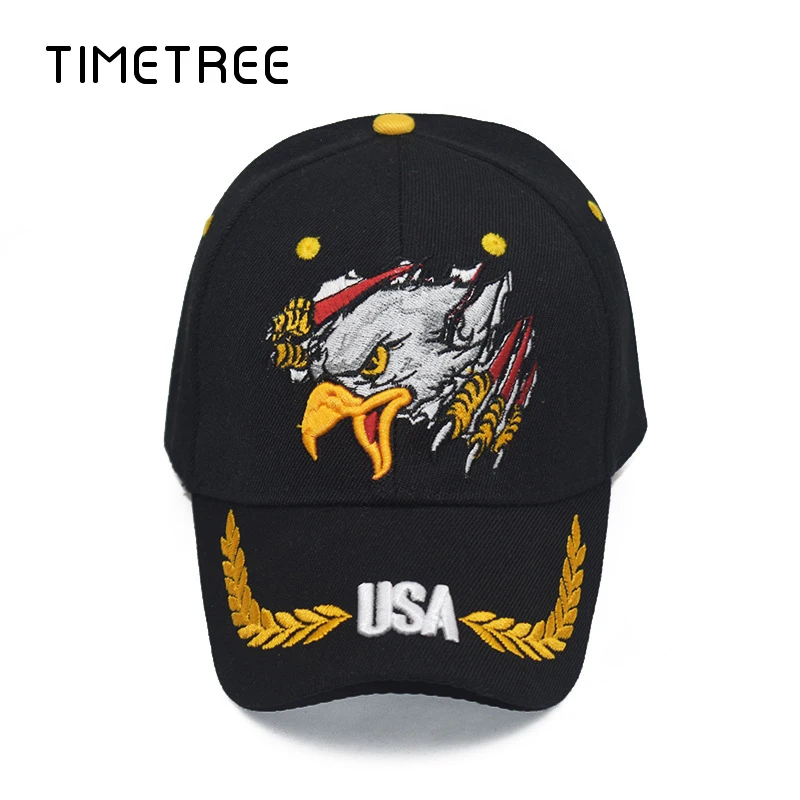 Винтажные бейсбольные кепки с вышивкой Орлиной головы патриот и Кепка уличные