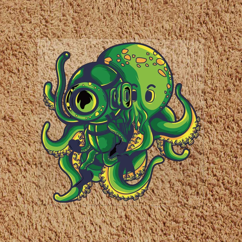 Водонепроницаемая Светоотражающая Автомобильная аппликация в виде осьминога