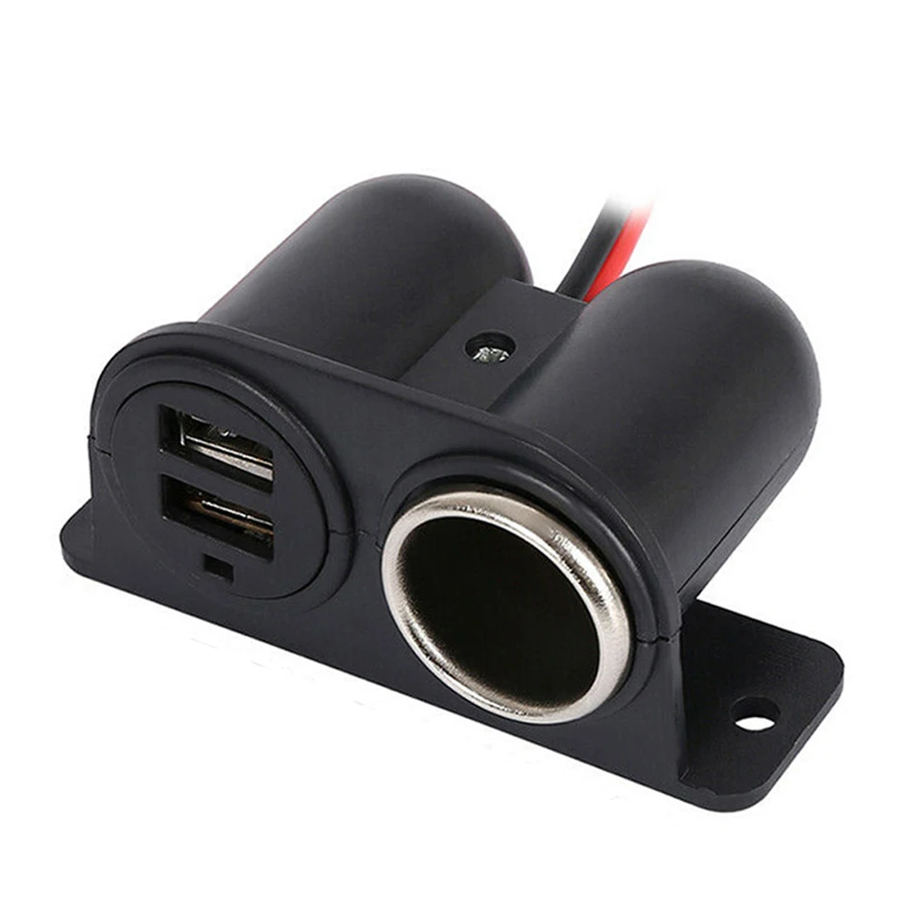 Универсальный автомобильный 3 1 А двойной USB + гнездо прикуривателя Зарядное