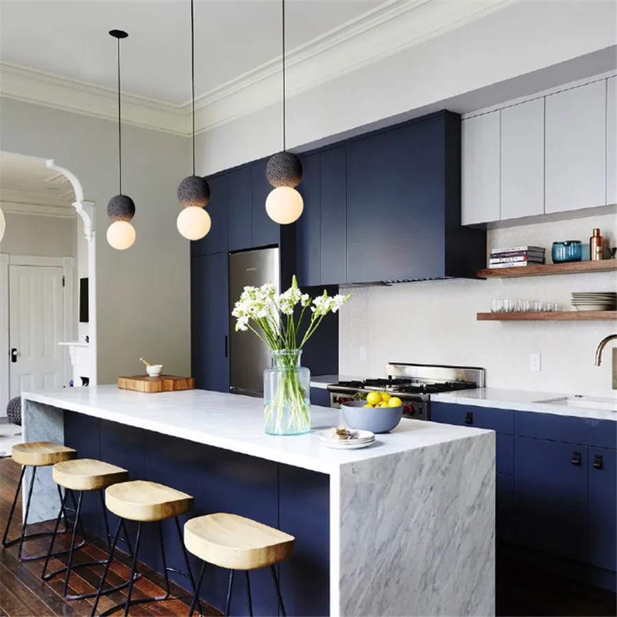 

Thrisdar E27 Nordic Cement Concrete Pendant Light Industrial Restaurant Bar Dining Room Pendant Light Bedroom Hanging Light