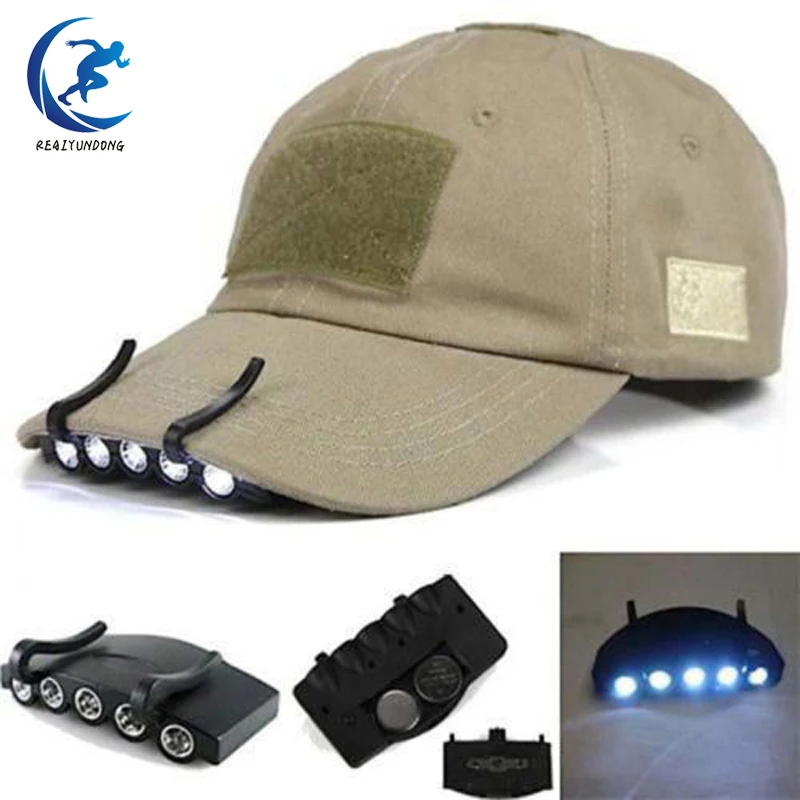 На открытом воздухе охотничий зажим на лампы головного света Кепки 5