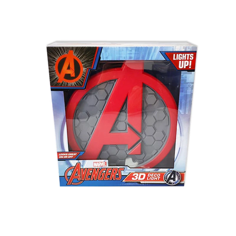 

Marvel Avengers Logo Wall Lamps Decoration Murale Chambre LED Creative 3D Night Light Hot Gifts Indoor Aplique Pared Room Decor