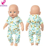43cm doll clothes wearing 18 inch new born baby doll jacket pants for doll children new year small gifts