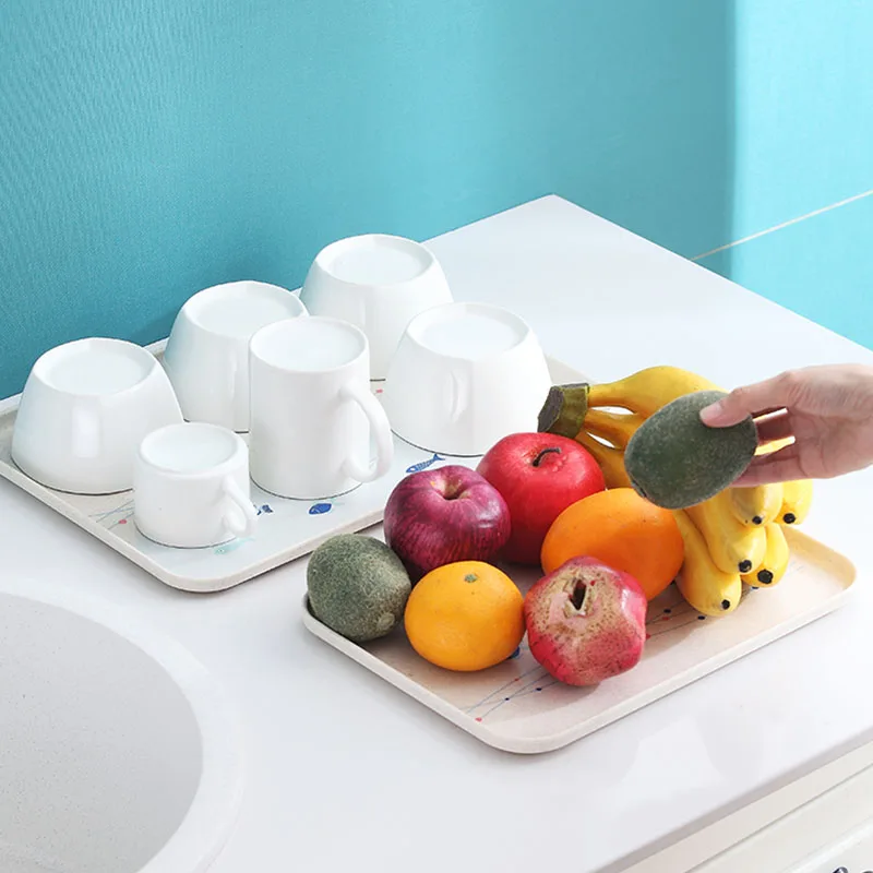 Пластиковый десертный квадратный поднос EIMAI в скандинавском стиле для чая