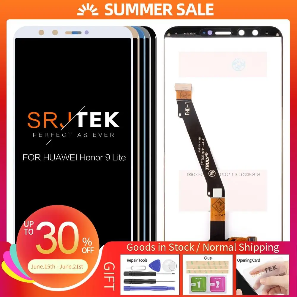 Оригинальный ЖК дисплей для HUAWEI Honor 9 Lite сменный сенсорный экран al10 tl10|Экраны
