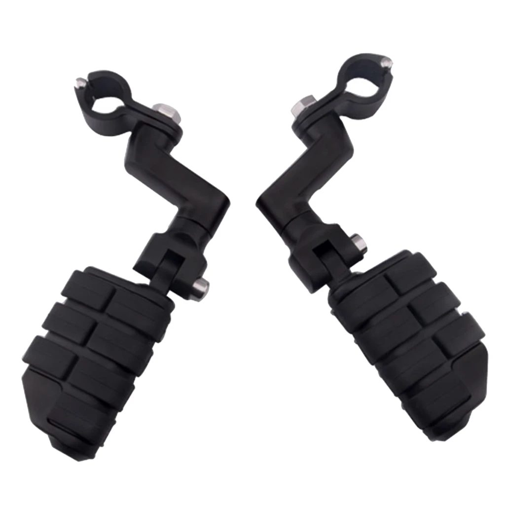 Черные Задние подножки полностью регулируемые подходят для мотоциклов Honda VTX1800