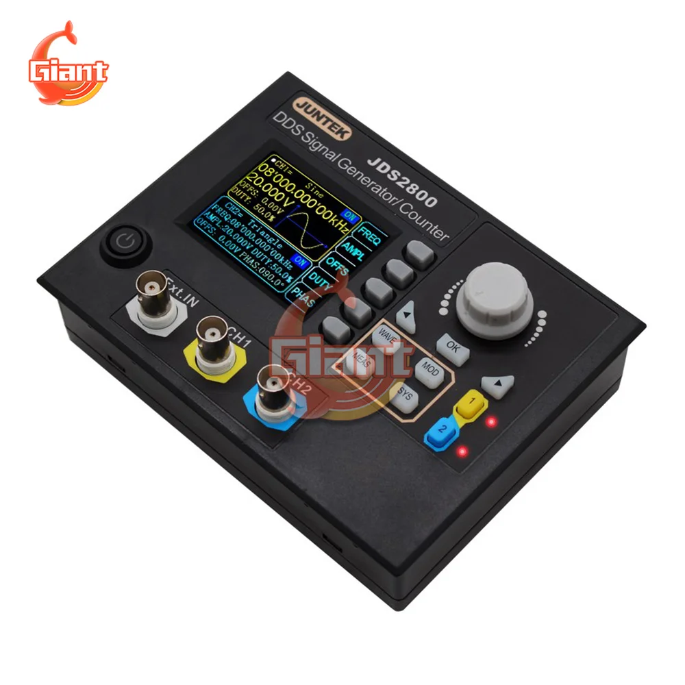 

JDS2800-60/40/15MHz DDS управление генератором сигналов Двухканальный измеритель частоты произвольный генератор сигналов Источник питания