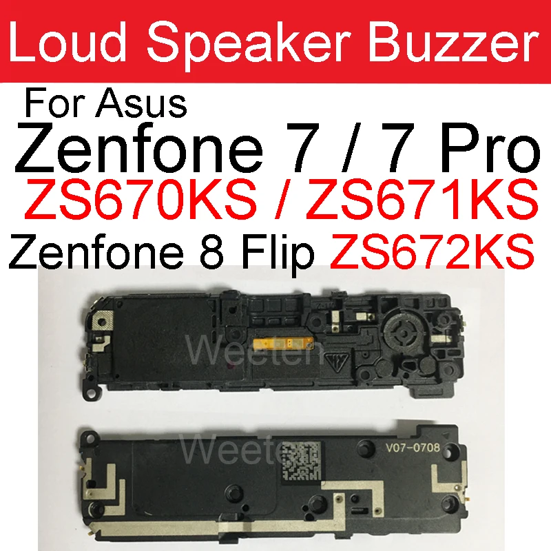 Громкий динамик ЗУММЕР кольцо для Asus Zenfone 7 Pro ZS670KS ZS671KS громкий динамик модули гибкий кабель для Asus Zenfone 8 Flip ZS672KS