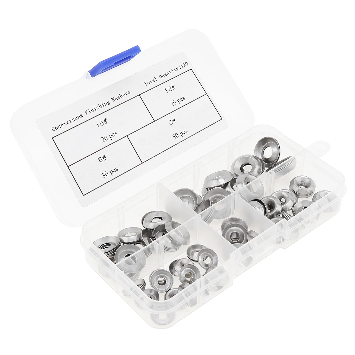 

New 120pcs/set Stainless Steel Fish Eye Gasket with M6 M8 M10 M12 Bump Gasket Elastic Hollow Gasket Washer