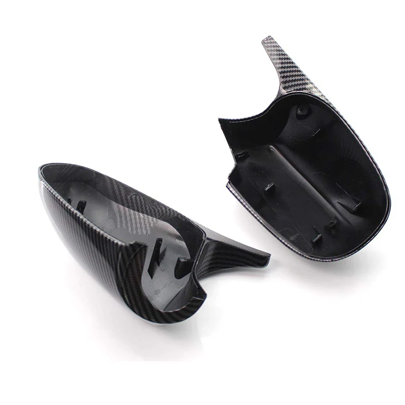 Pair M3 Style Rearview Side Mirror Cap Covers Case For BMW E90 E91 E92 E93 LCI Facelifted 2008-2011 Grossy Black / Carbon Look | Автомобили