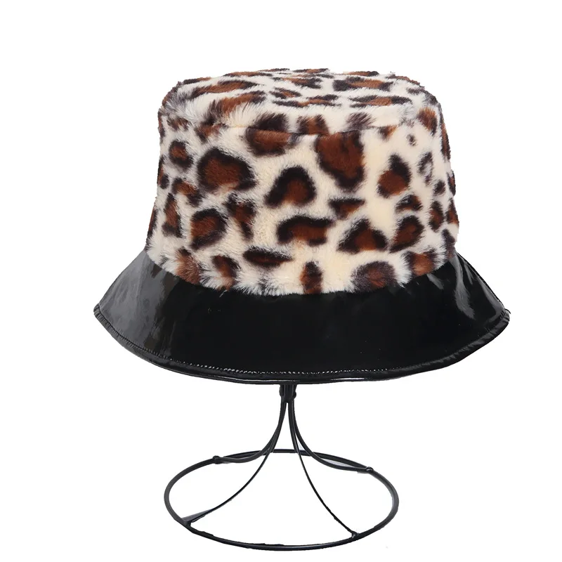 

2020 Leopard Print Bucket Hat Fisherman Hat Outdoor Travel Hat Sun Cap Hats For Men And Women