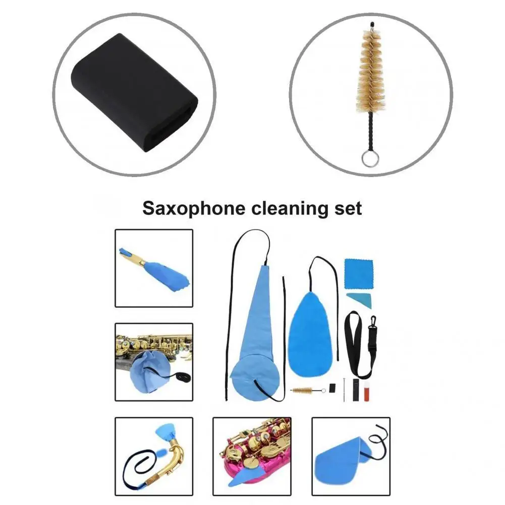 

Harmless Widely Application Alto Saxophone Cleaner Kit Including Cloth Mouthpiece Brush Screwdriver for Instrument