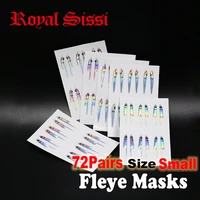 new hot 72pairs small size fly tying baitfish streamer shoulders fleye foil lurefish masks 4 saltwater fly hook tying materials