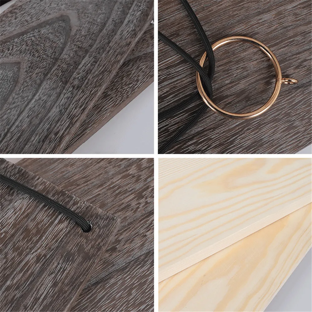 Плавающий настенная полка деревянной стене висит вешалка для полотенец горшок