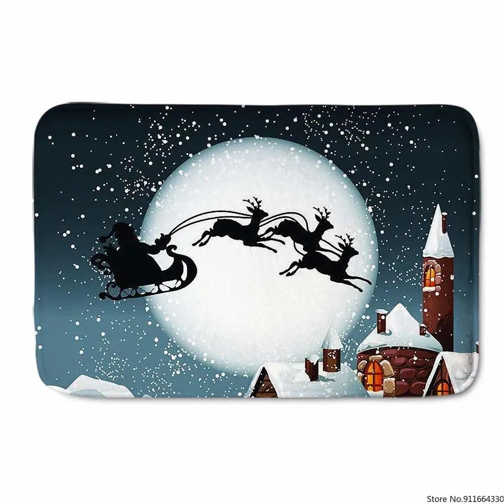 Грязезащитные коврики Рождественские декоративные Нескользящие пыле