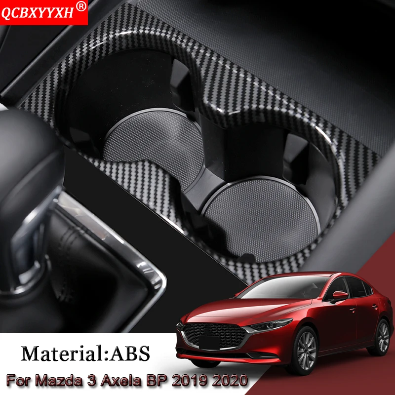 Автомобильный Стайлинг ABS Автомобильный Интерьер Передняя чашка держатель панели наклейки блестки покрытие автомобильные аксессуары для Mazda 3 BP Axela