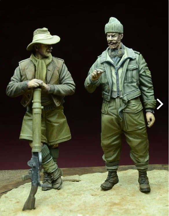 1/35 модельная фигурка из смолы наборы LRDG солдат две фигурки нераскрашенные 914