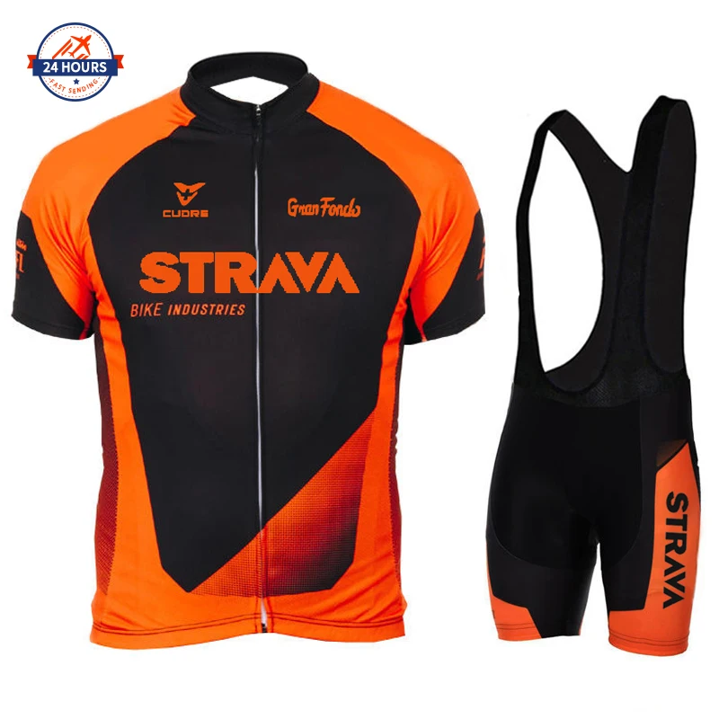 

Трикотажные комплекты для велоспорта STRAVA, летний комплект для велоспорта с короткими рукавами, одежда для велоспорта, одежда для велоспорт...