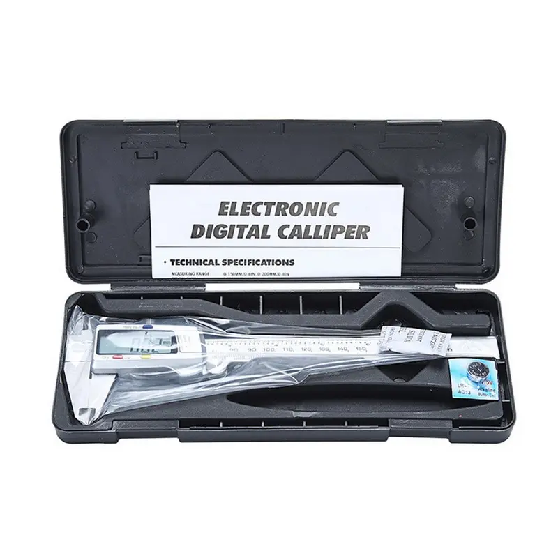 

Electronic Digital Measuring Instrument Vernier Calipers Electronic Digital Stainless Steel Plastic Digital 0-150mm Micrometer