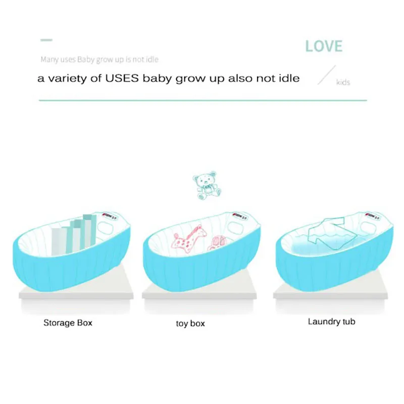 Складная Ванна детская Лежащая универсальная ванна большой размер воздушный