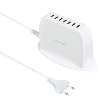 hotnow 9 5a usb charger 7 ports eu plug universally usb wall charger mobile phone power adapter for iphone ipad samsung