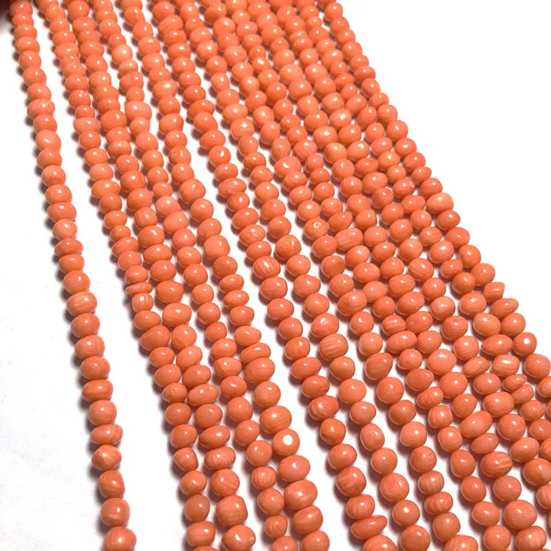 Natural Stone coral beads Round shape loose isolation for Jewelry Making DIY bracelet necklace Accessories | Украшения и