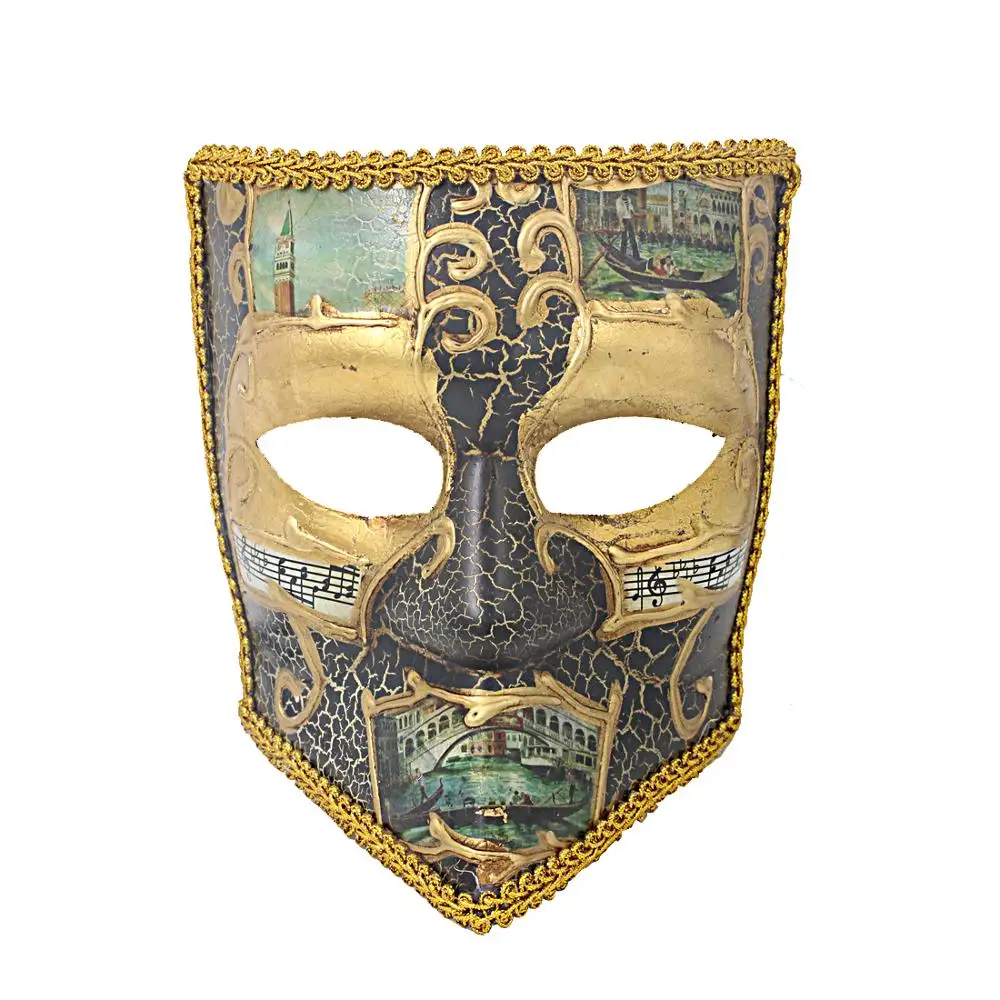 Bauta Маскарад венецианский маска для Хэллоуина унисекс костюм декоративный