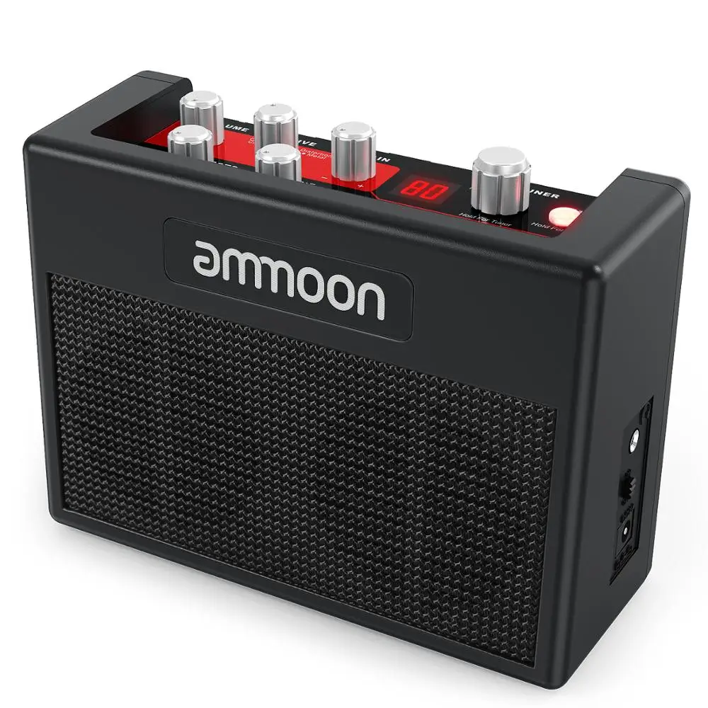 Усилитель гитары ammoon POCKAMP встроенный мультиэффект 80 ритмов барабана поддержка