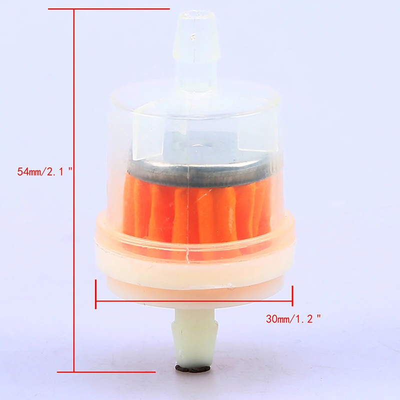 Прозрачный Универсальный мотоциклетный топливный фильтр для мотоцикла масла