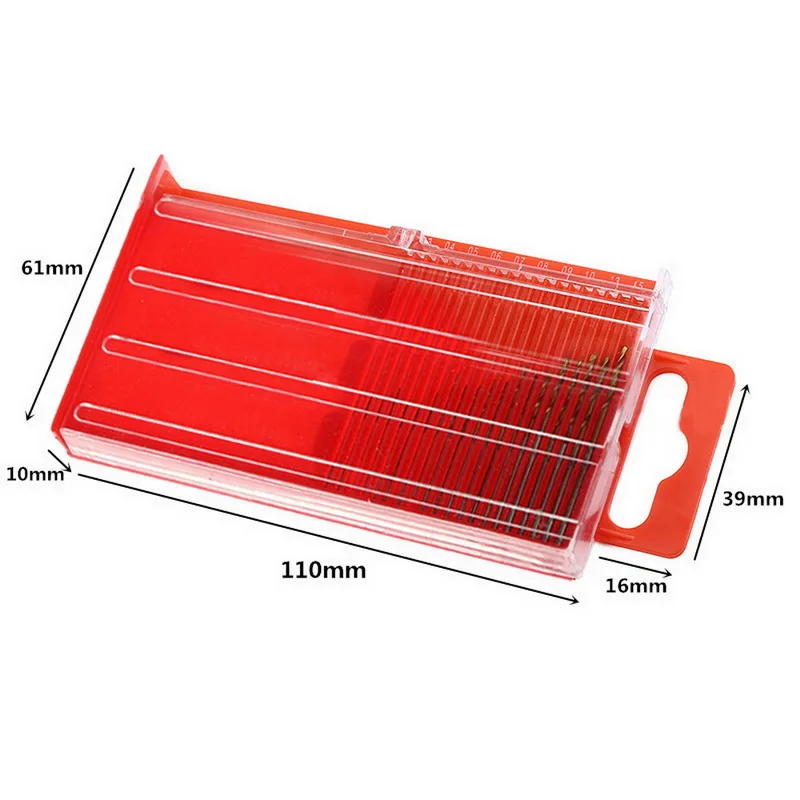 

20PCS Titanium Coated Drill Bits High Speed Steel Drill Bits Set Tool High Quality Power Tools