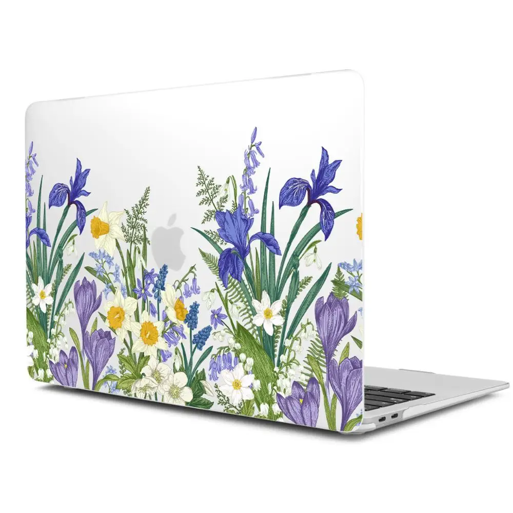 Чехол-клавиатура для ноутбука с мраморным цветочным узором для нового MacBook Air 13 Pro 13,3 15 дюймов retina Touch Bar A2159 A1932