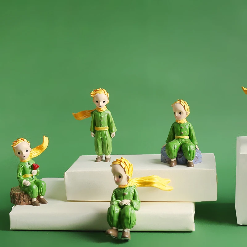 

Home Decoration Accessories My Little Prince Modern Style Miniature Resin Figurines Ornament for Living Room Mini Desk Craft