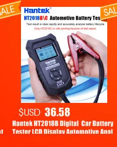 Hantek 6074BE(серия Kit I) 4CH 70MHZ Стандартный оборудованный более 80 типов автомобильной функции измерения USB2.0