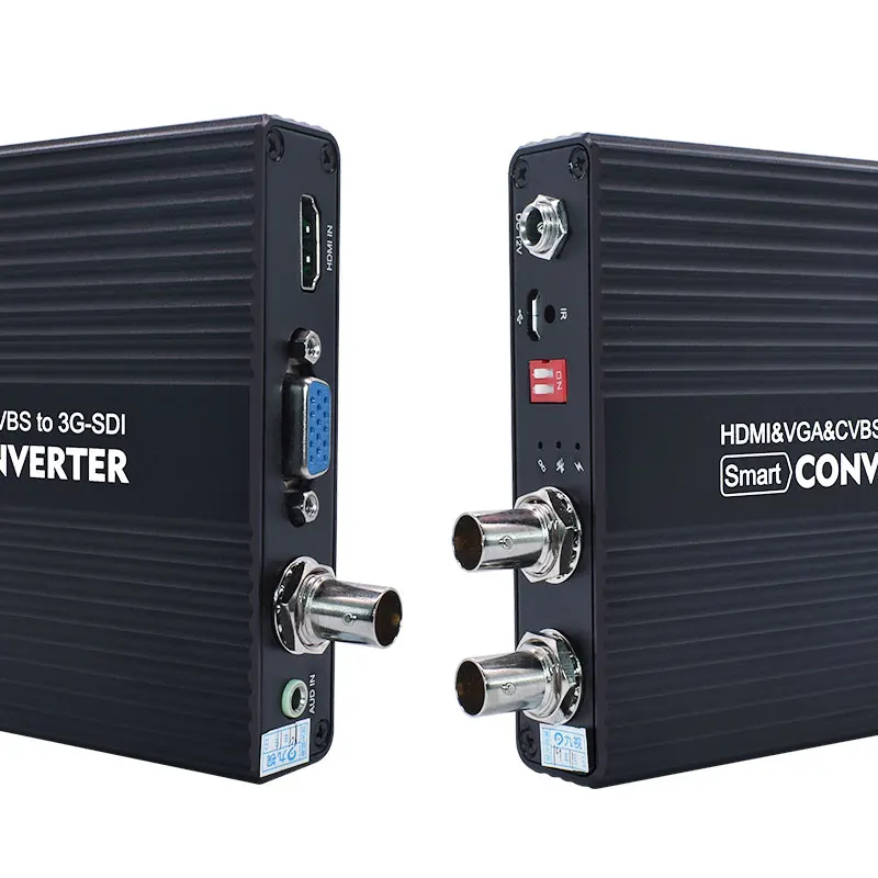 Преобразователь DS1230 1080P 1080i HDMI/VGA/CVBS в SD/HD/3G SDI цифровой волоконно оптический