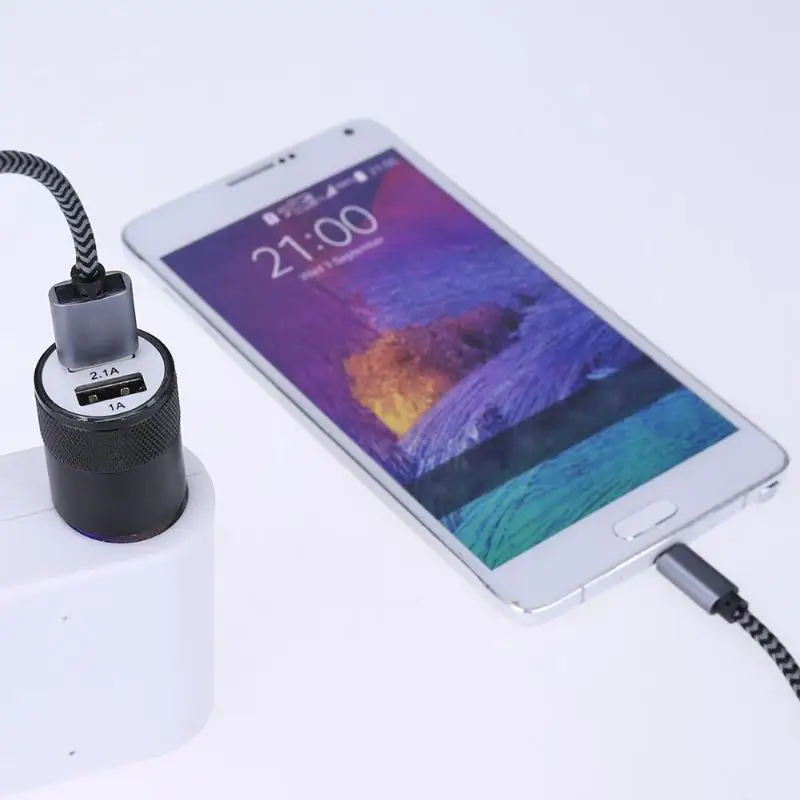 Металлическое двойное зарядное устройство USB из алюминиевого сплава А |