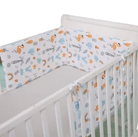 crown pattern 18030 cm crib bumpers ul shape baby bedding set cot around protector newborns bed head protect cushion one piece
