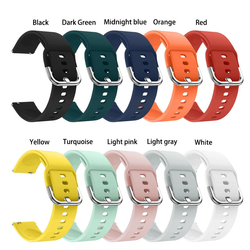 

Replacement Watchbands For Samsung Galaxy Watch Active 2 Smart Watch Silicone Band Colorful Adjustable Sport Strap For Men Women