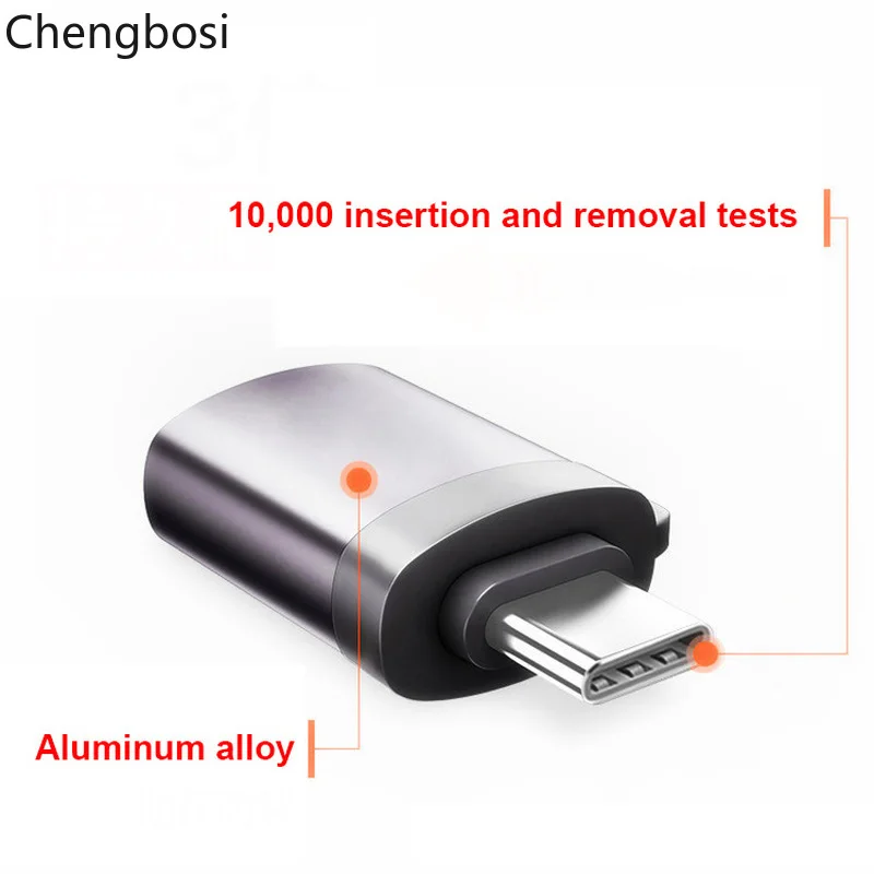 Переходник с Type C на USB 3 0 OTG Кабель адаптер преобразователь для Samsung S8 S9 Huawei Mate 9