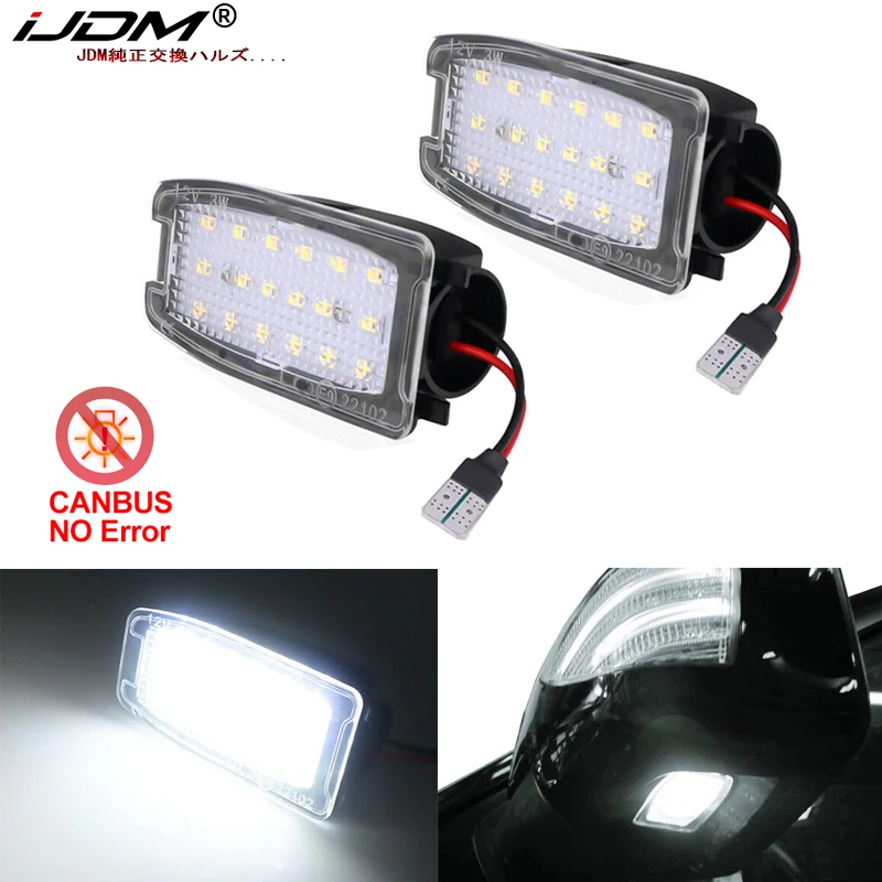 

2x без ошибок белый светодиодный светильник для зеркала заднего вида для Land Rover Discovery Freelander LR2 LR3 LR4 Range Rover Sport L322